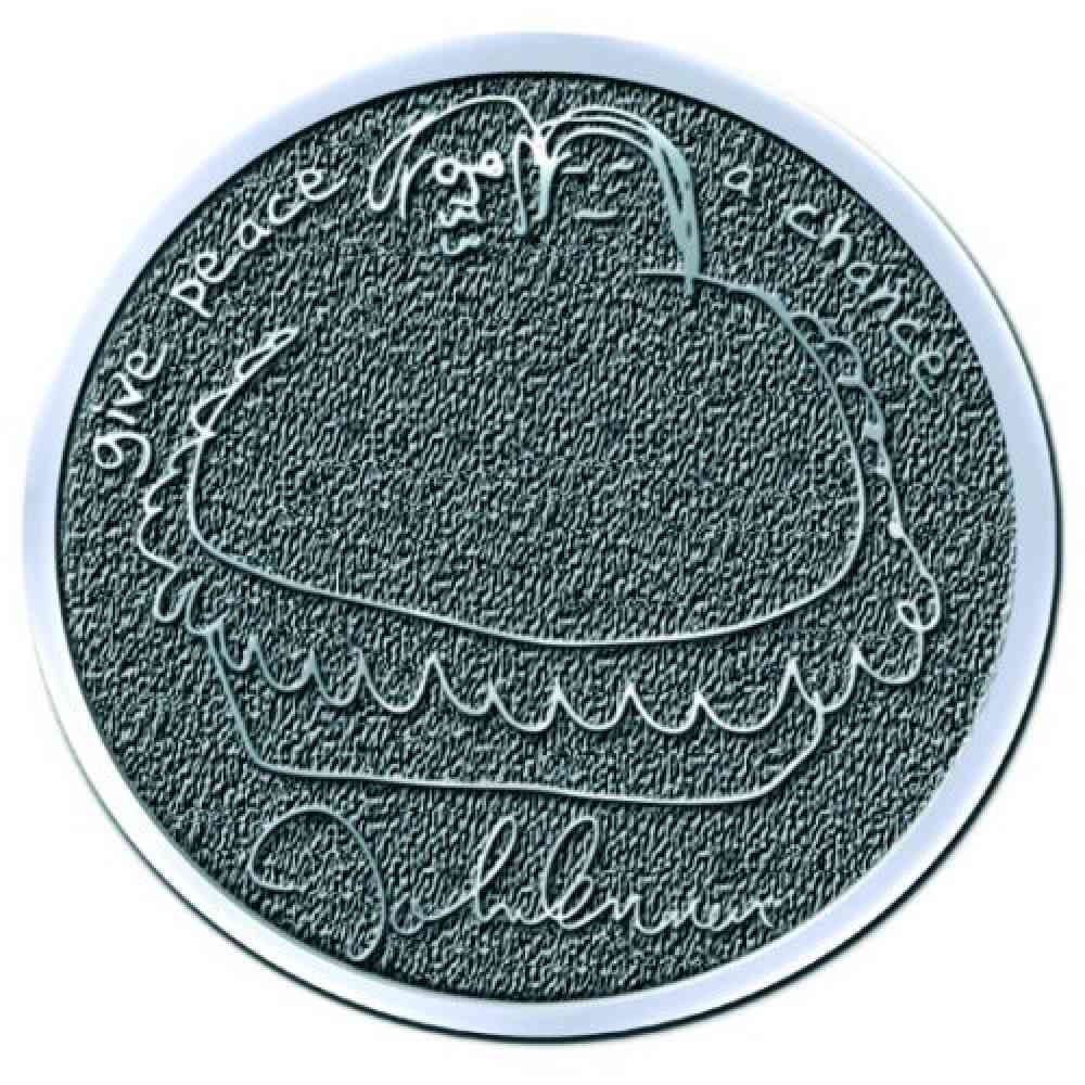 John Lennon - Give Peace a Chance Pin - Grey